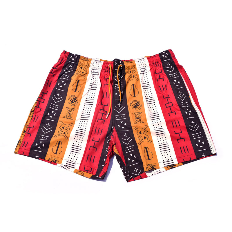 DIOP black-owned brand presents their 6" swim trunks with African patterns, perfect for any beach or pool day. The swim trunks are made with high-quality material and feature unique African-inspired designs, adding an extra touch of style to your swimwear collection.