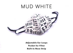 A DIOP Facemask - Ear Loops Mask DIOP Mud White 