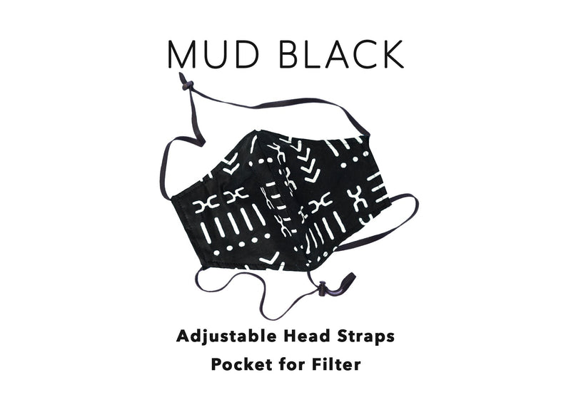 A DIOP Facemask - Head Straps Mask DIOP Mud Black 