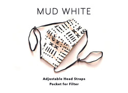 A DIOP Facemask - Head Straps Mask DIOP Mud White 