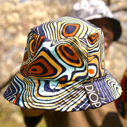 African Print Bucket Hat (Pink) Small ( Head Circumference 21 Inches)
