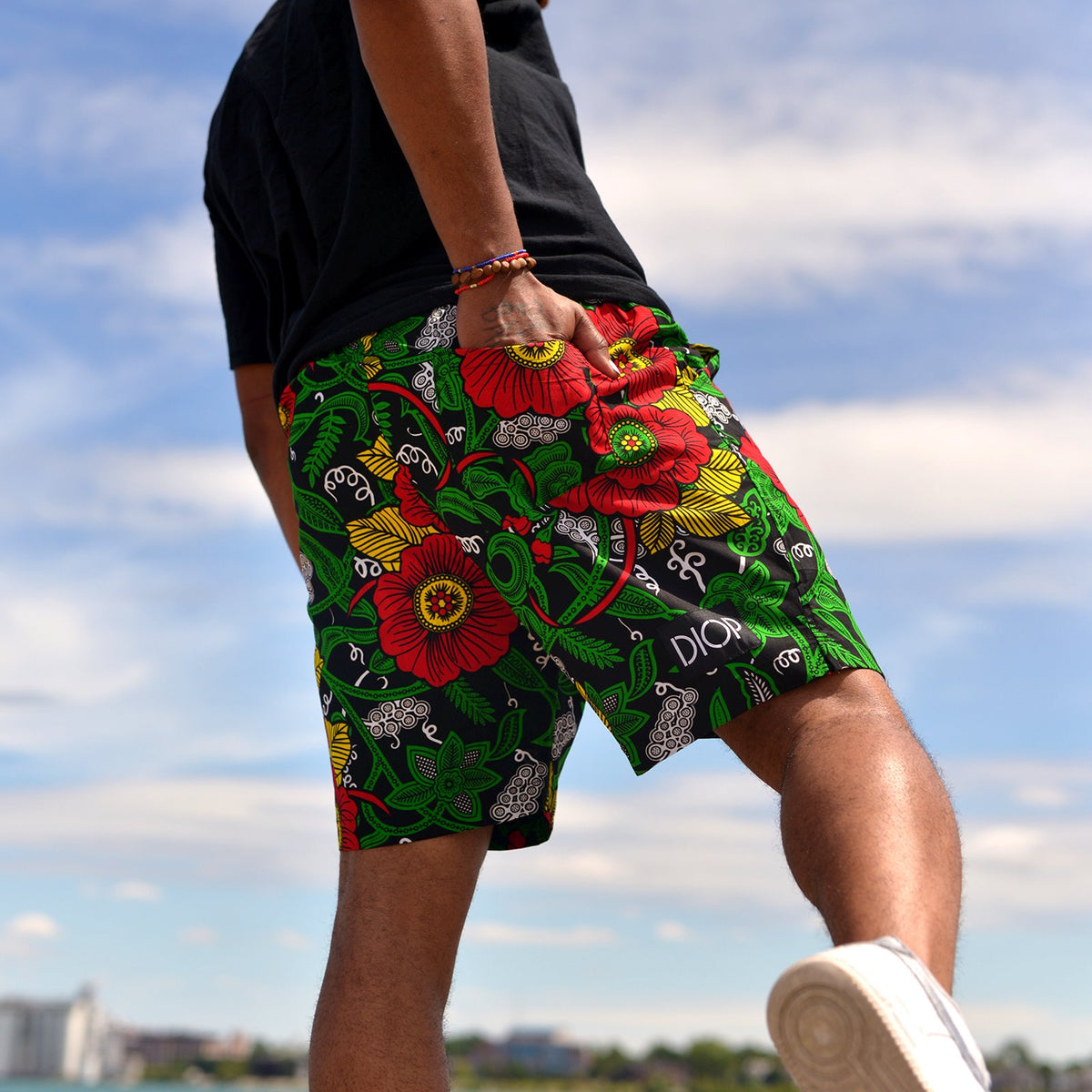 African Diaspora Inspired Shorts for Men Woman DIOP